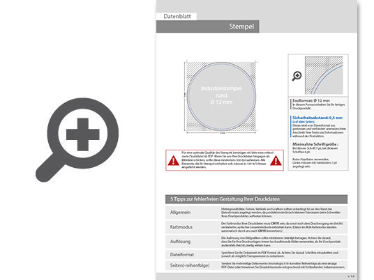 Product Bild industriestempel_f__r_schaumstoff-untergrund