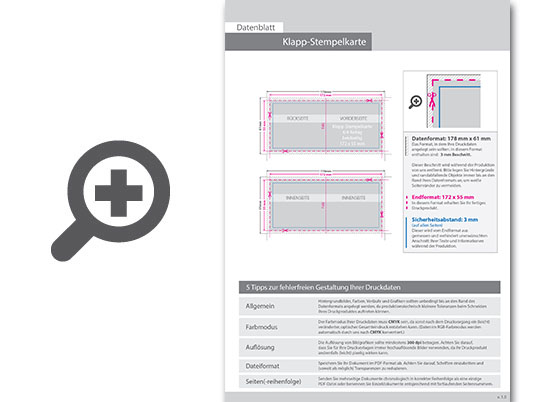 Product Bild klapp-stempelkarten_quer_4_4_farbig_(beidseitiger_druck)