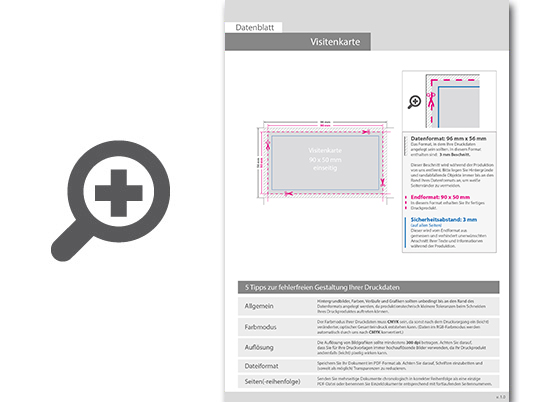 Product Bild visitenkarten_quer_5_0_farbig_90_x_50_mm_mit_einseitigem_partiellem_uv-lack___einseitig_bedruckt_(cmyk_4-farbig_+_1_silber-sonderfarbe)